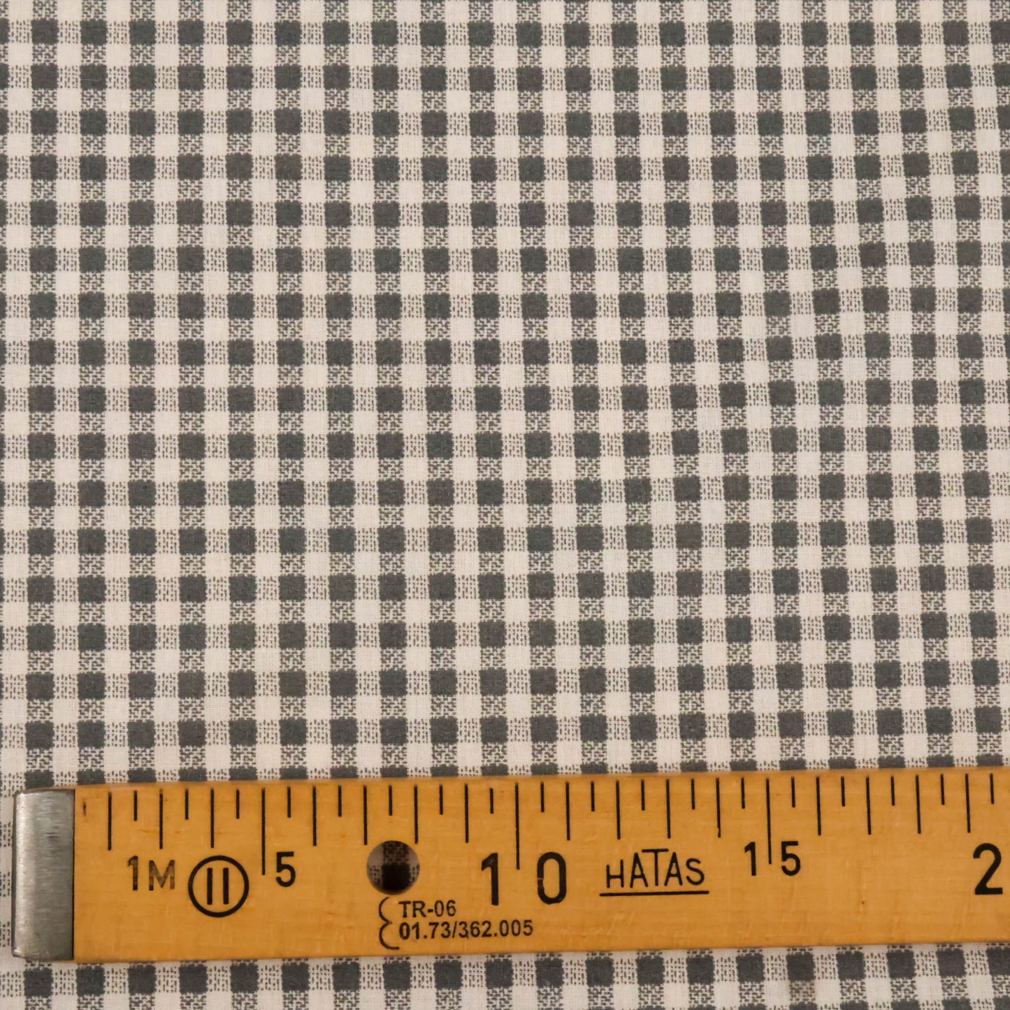 Coton Vichy gris