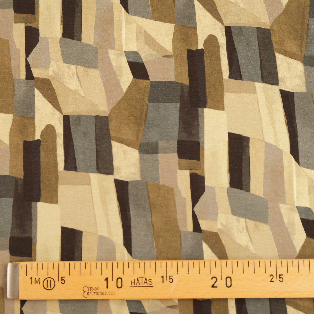 Jersey géométrique abstrait fond beige