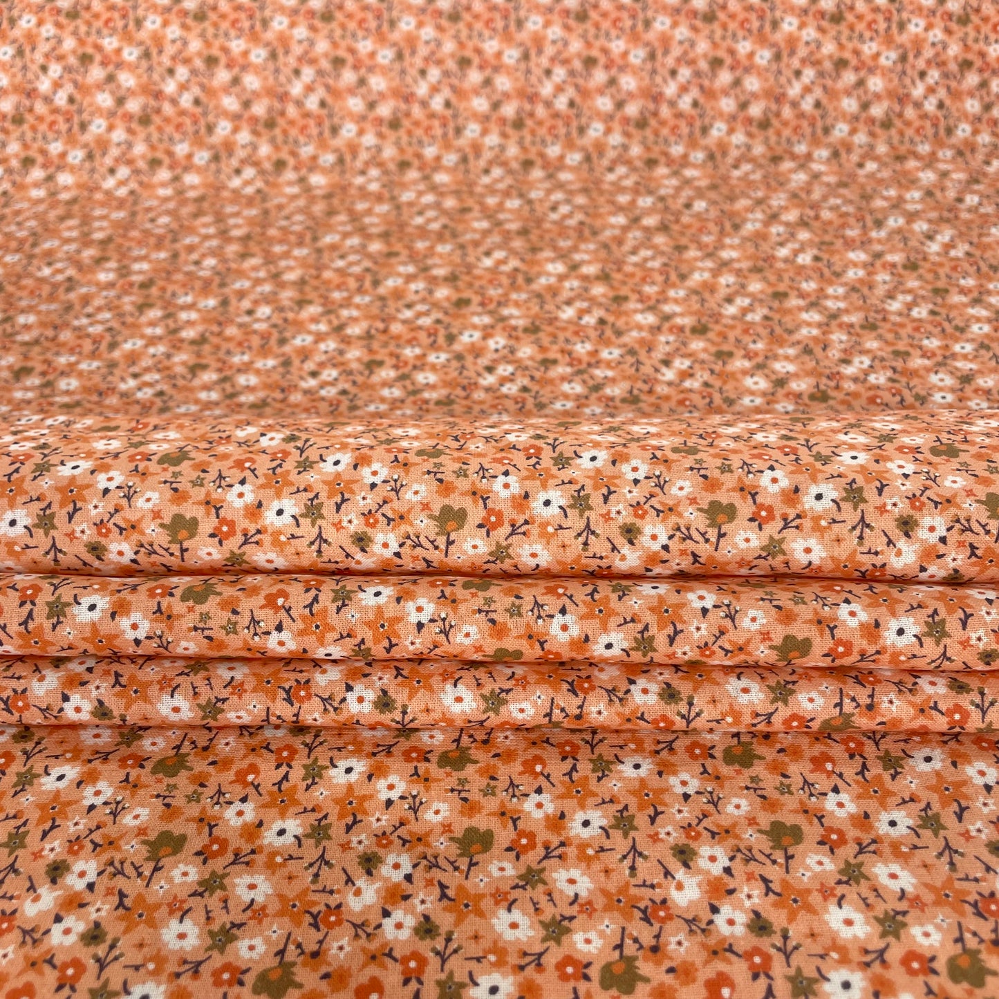 Coton fleuri orange