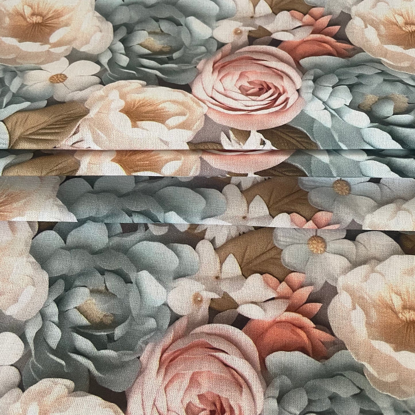 Coton cretonne salmon 3D