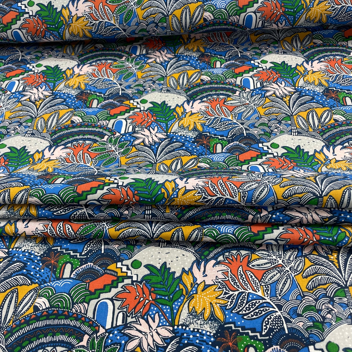 Coton Carthage bleu