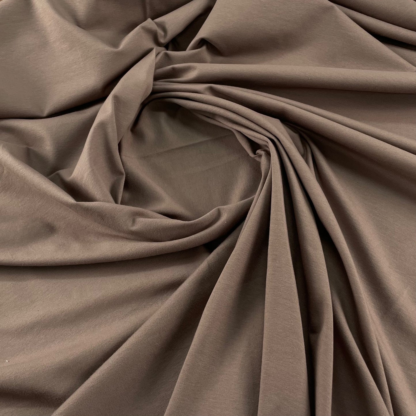 Jersey uni taupe foncé