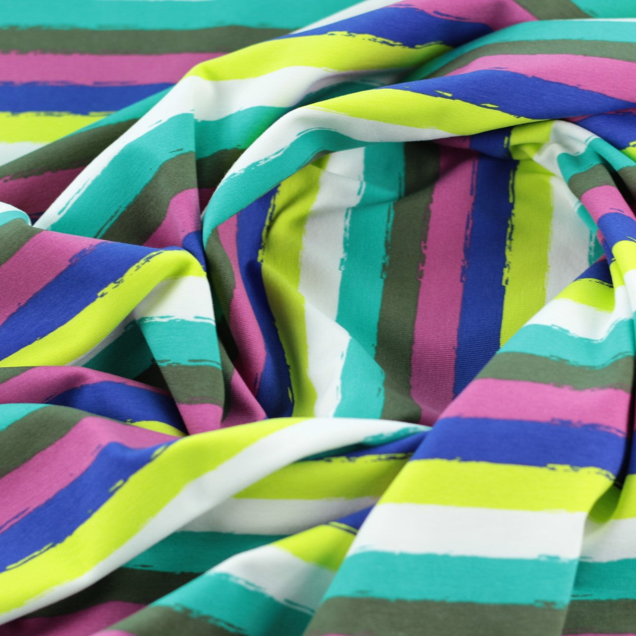 Jersey imprimé rayure multicolor