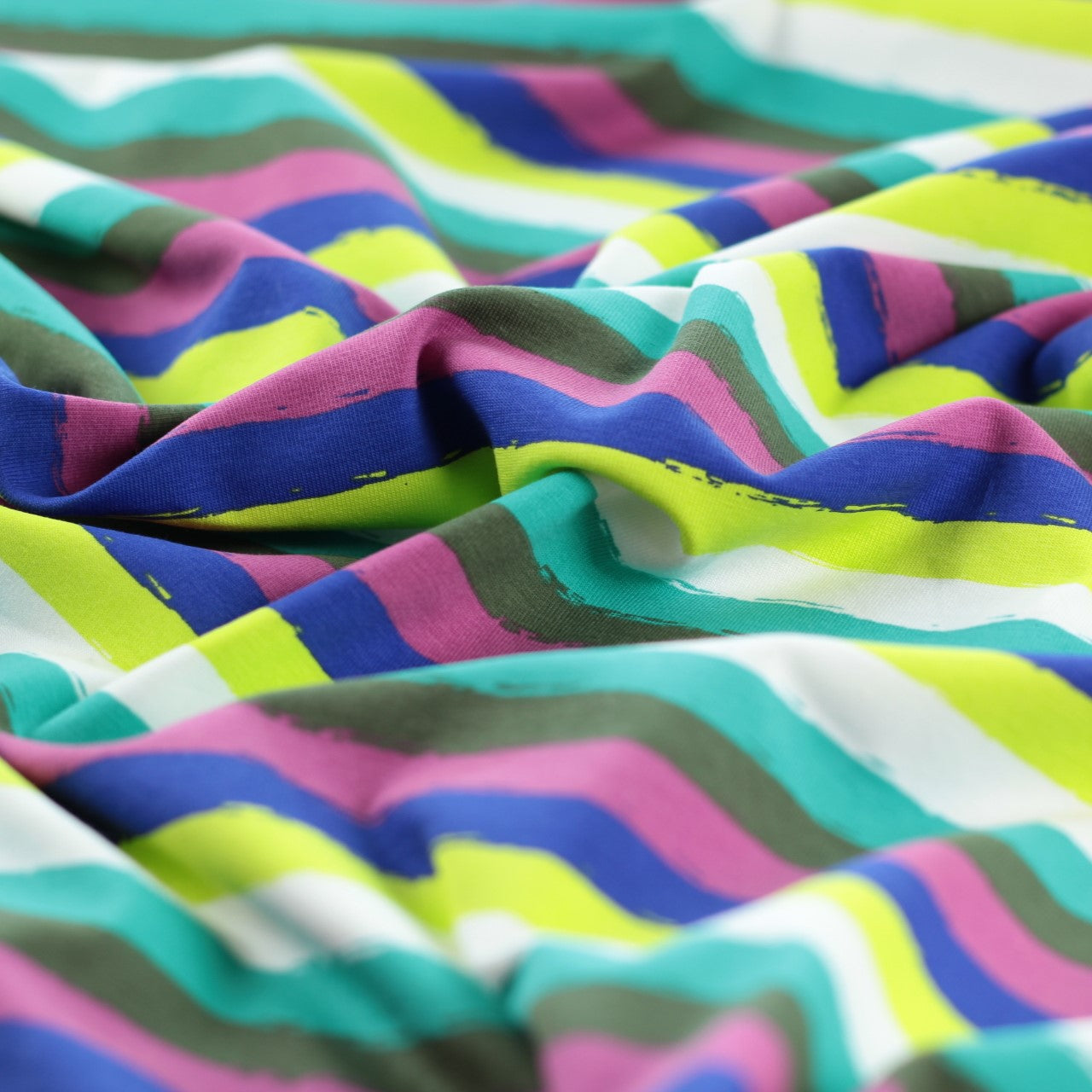 Jersey imprimé rayure multicolor