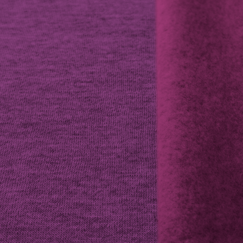 Sweat chiné aubergine