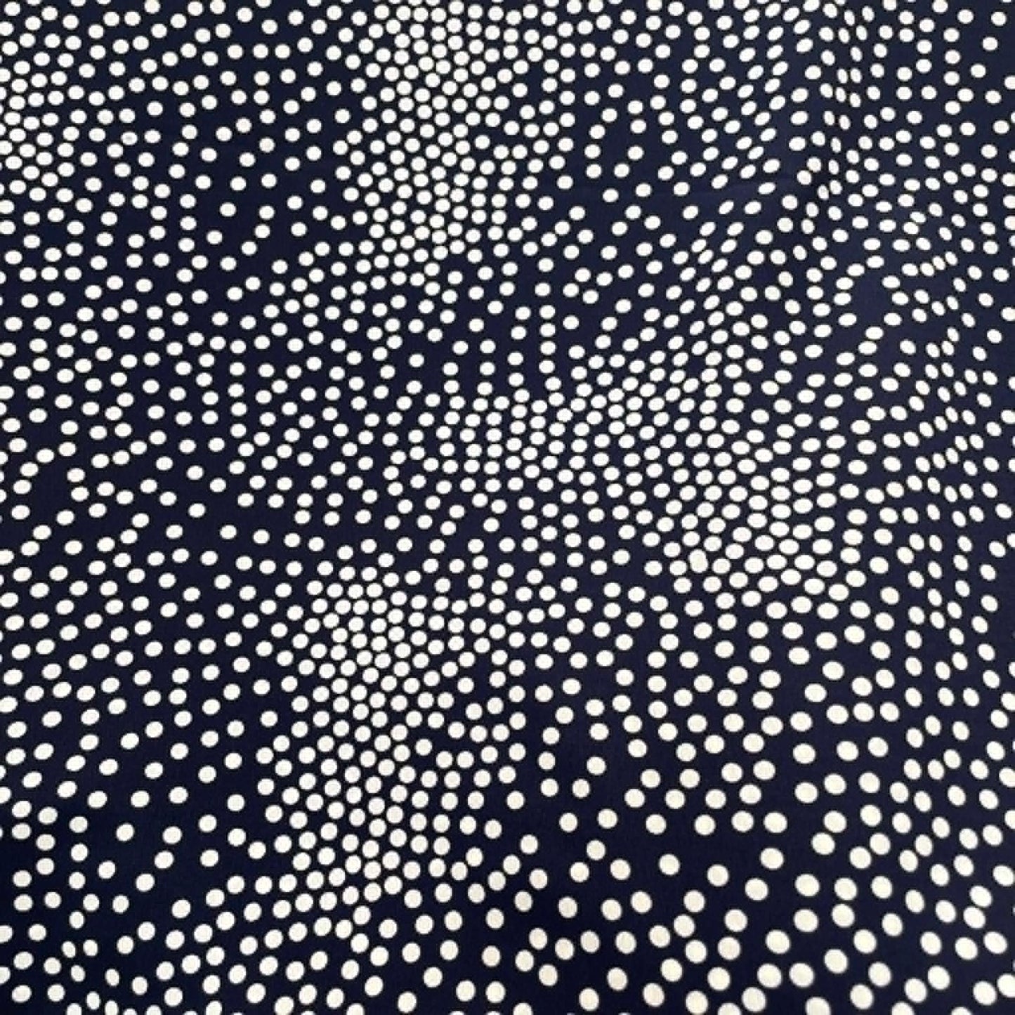 Mousseline bleu pois