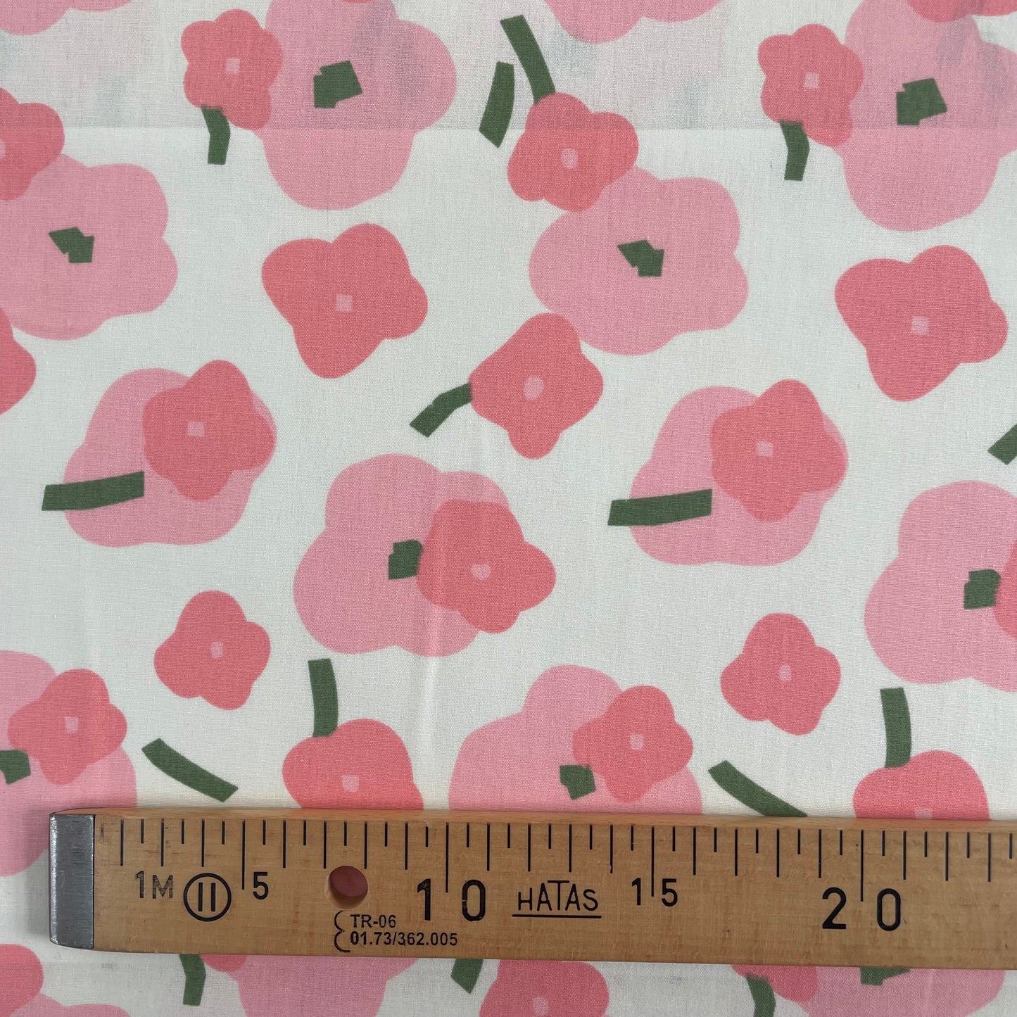 Popeline Coquelicot rose