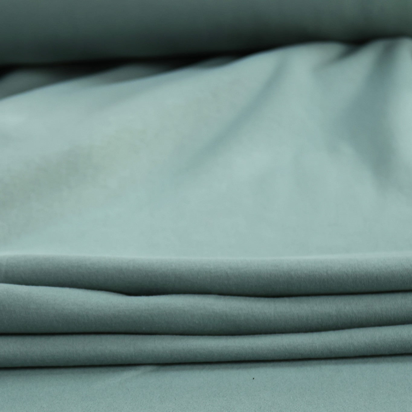 Sweat uni vert amande