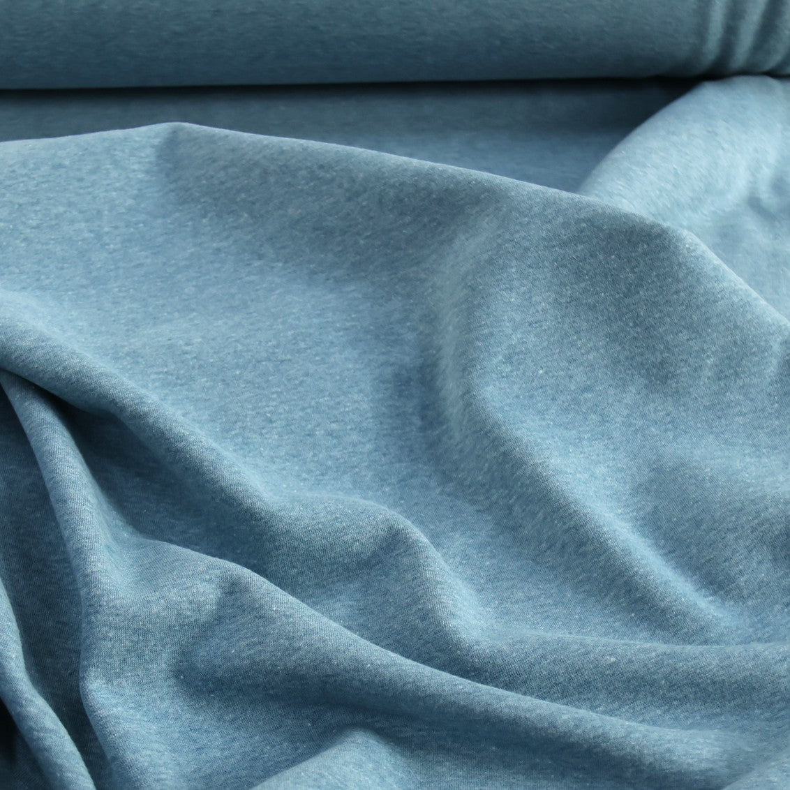 Sweat chiné bleu jean