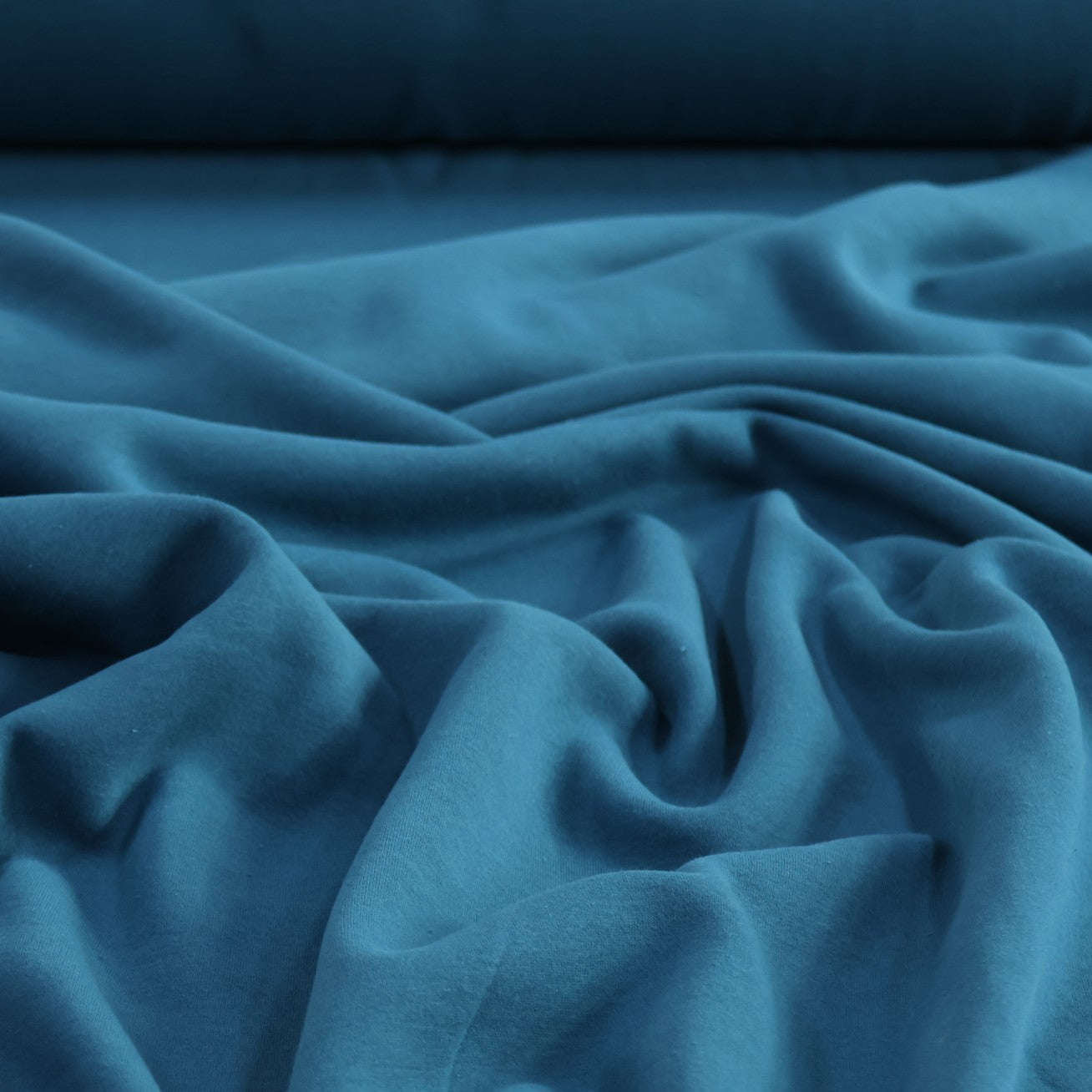 Sweat chiné bleu pétrole