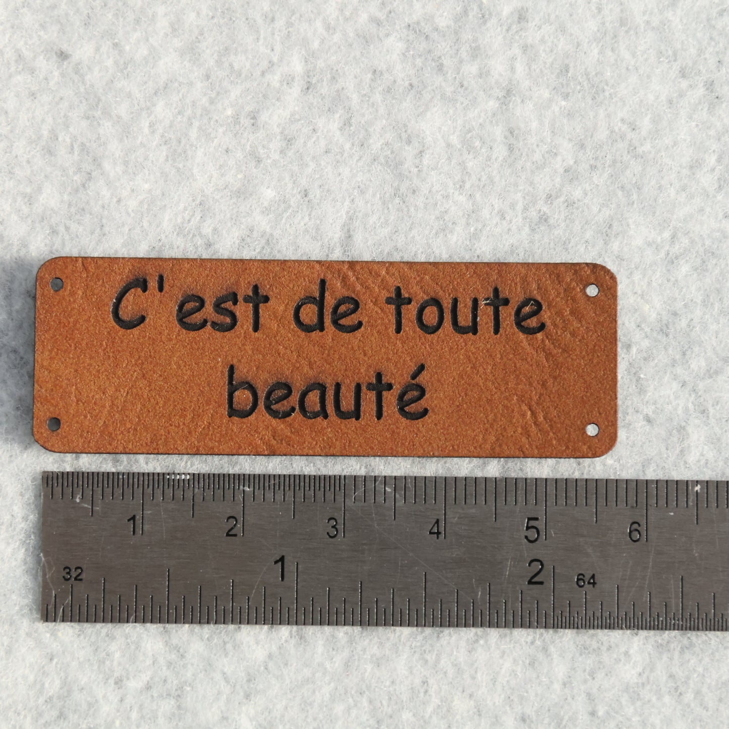 Etiquette "C'est de toute beauté"