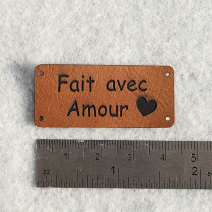 Etiquette "Fait avec Amour"