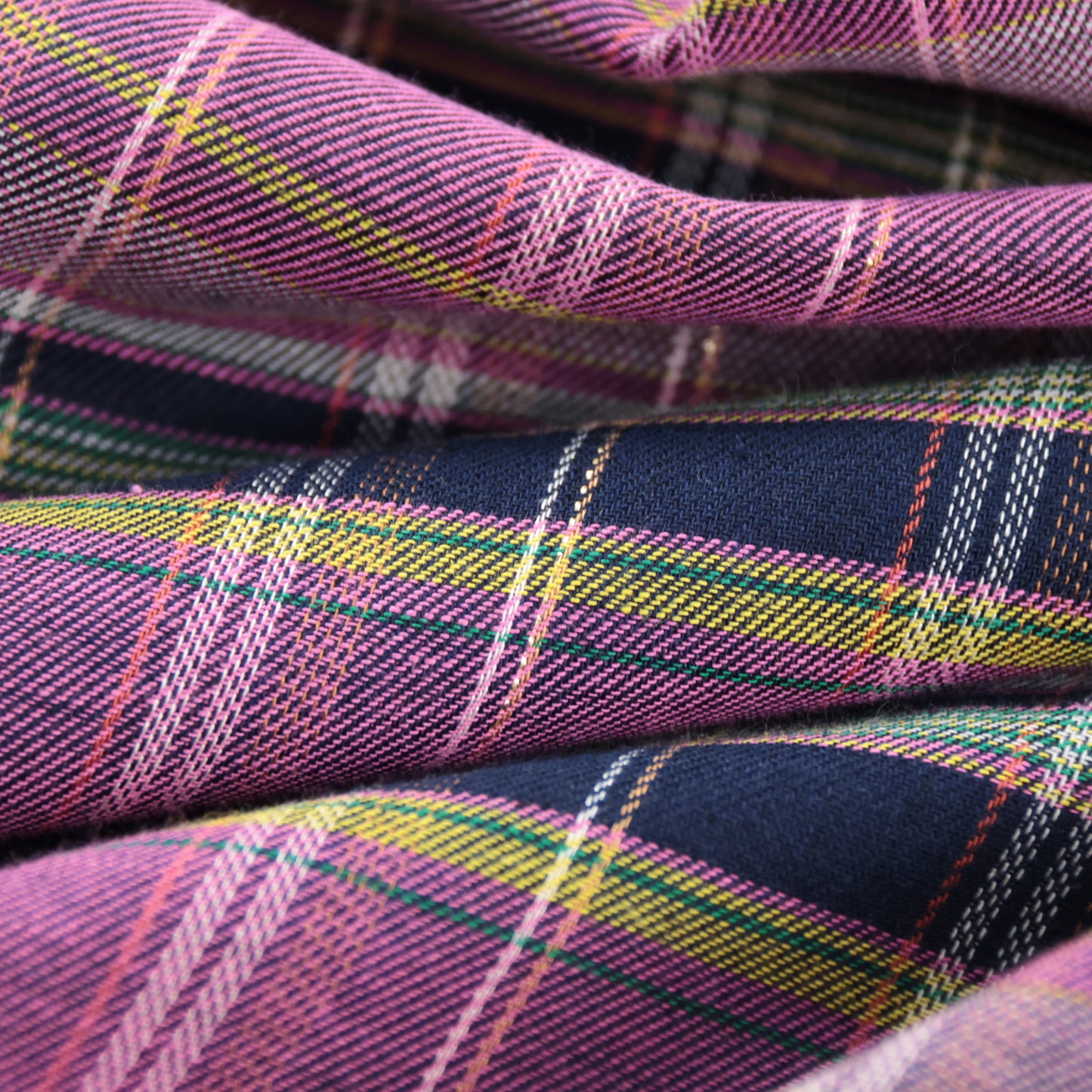 Coton carreaux violet