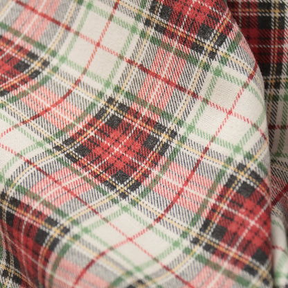 Coton carreaux rouge et vert