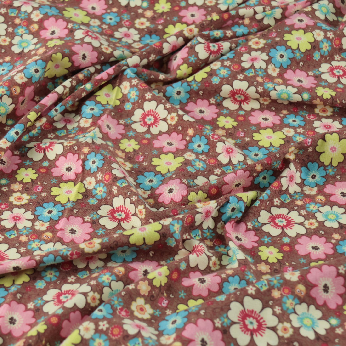 Jersey imprimé fleuri  vintage