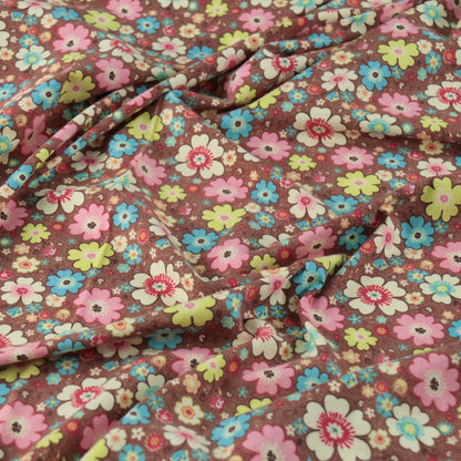 Jersey imprimé fleuri  vintage