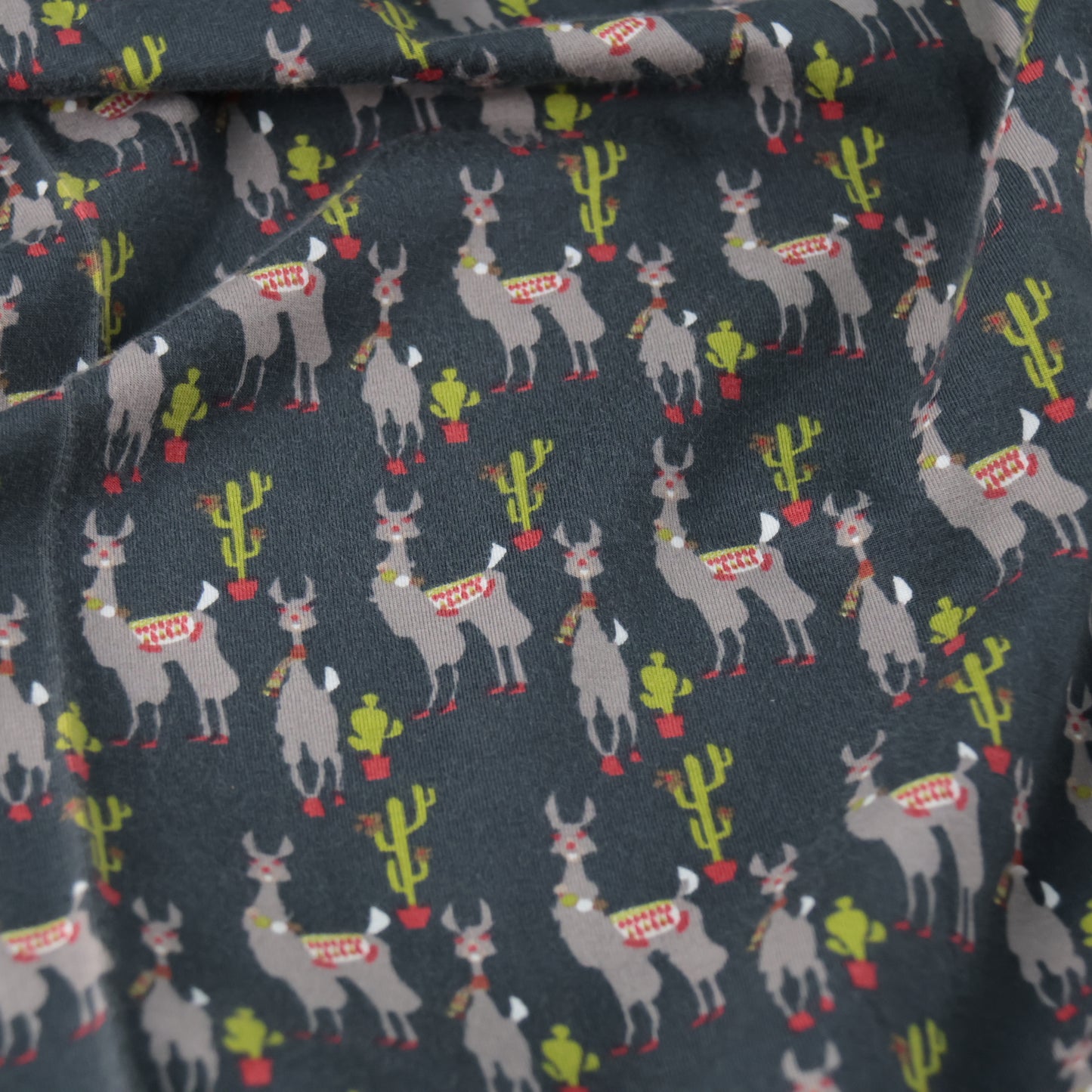 Jersey imprimé lama noir