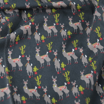 Jersey imprimé lama noir