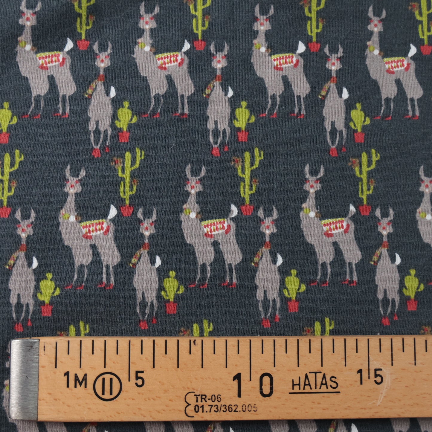 Jersey imprimé lama noir