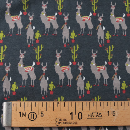 Jersey imprimé lama noir