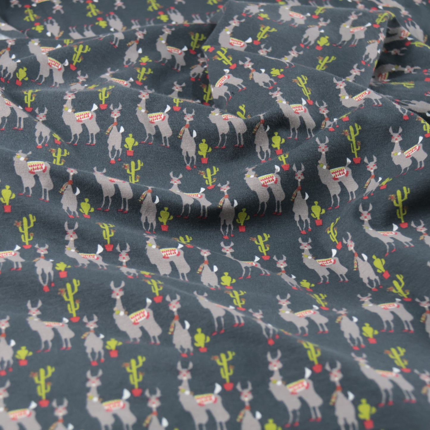 Jersey imprimé lama noir