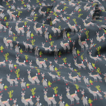 Jersey imprimé lama noir