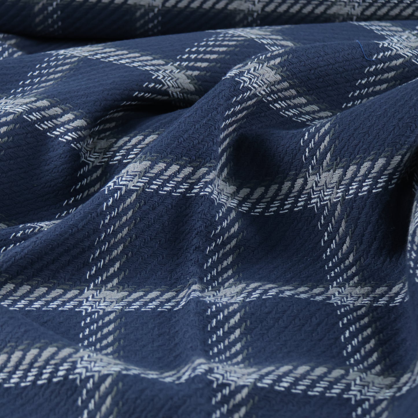 coton natté bleu marine