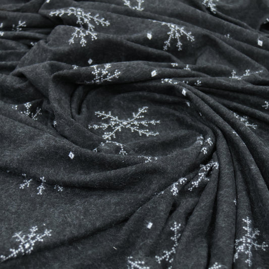 Maille Tapiz Lizo noir et flocon
