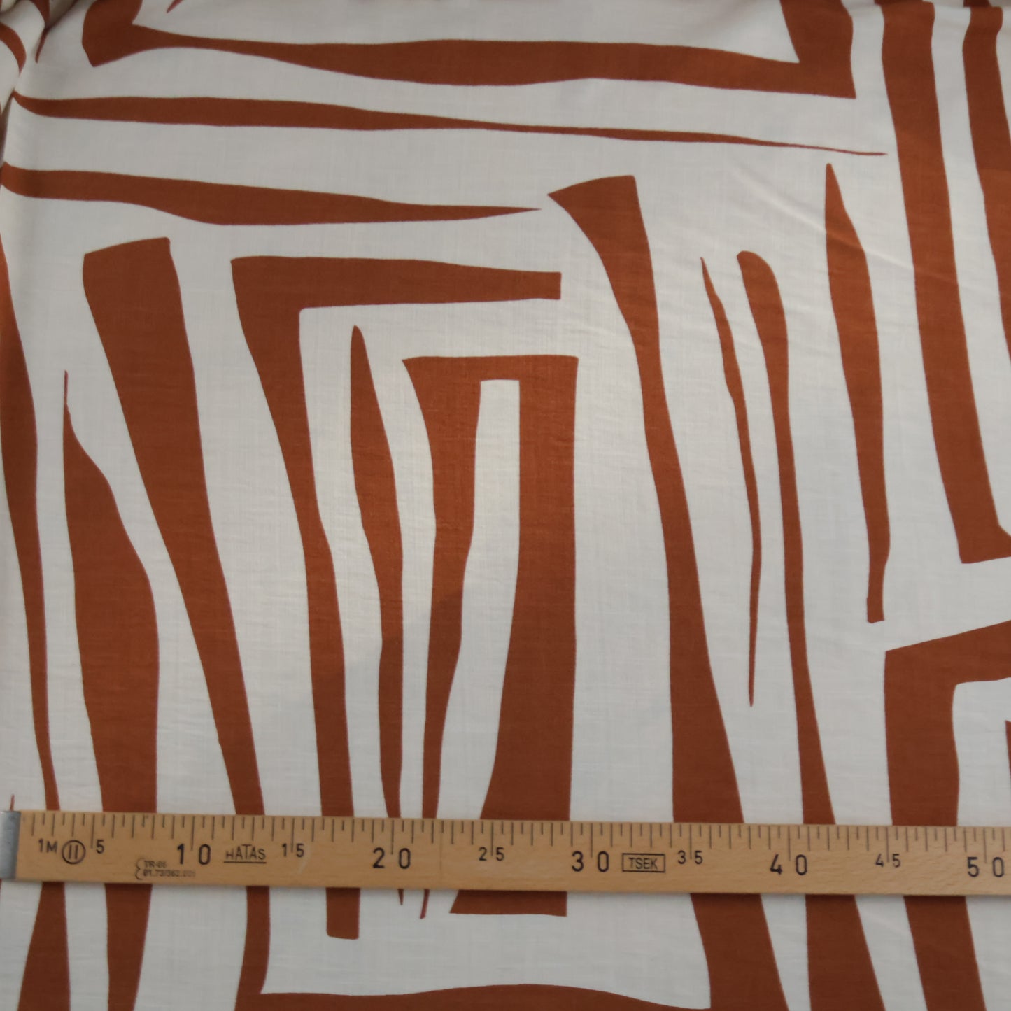 Lin viscose écru et camel LV012