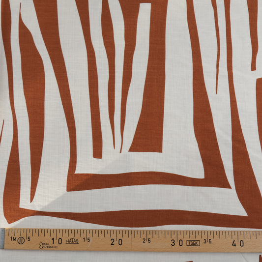 Lin viscose écru et camel LV012