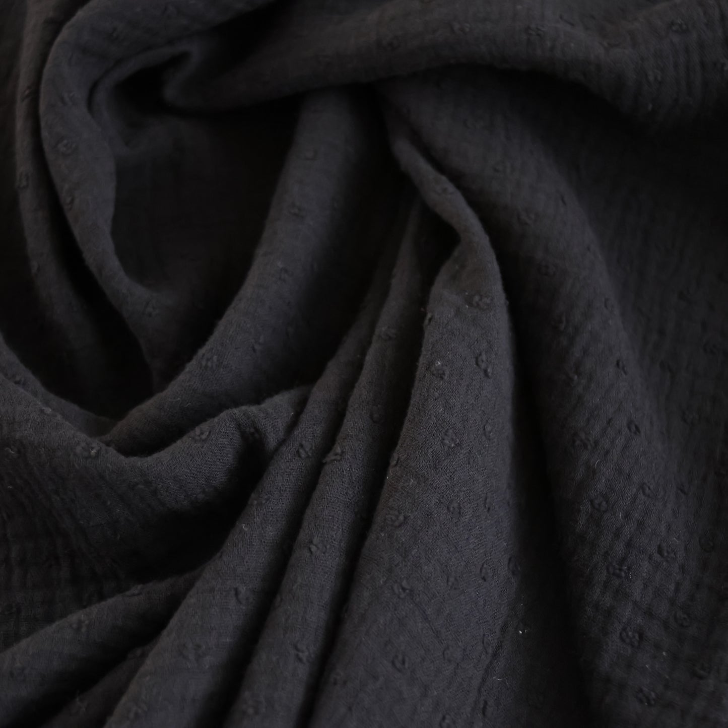 Lin viscose noir LV006