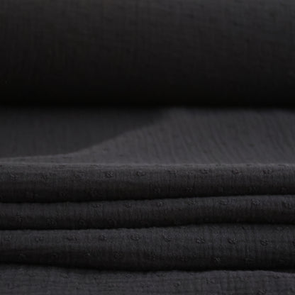 Lin viscose noir LV006