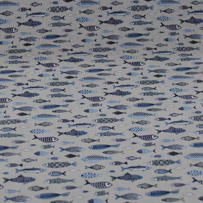 Coton poissons bleus