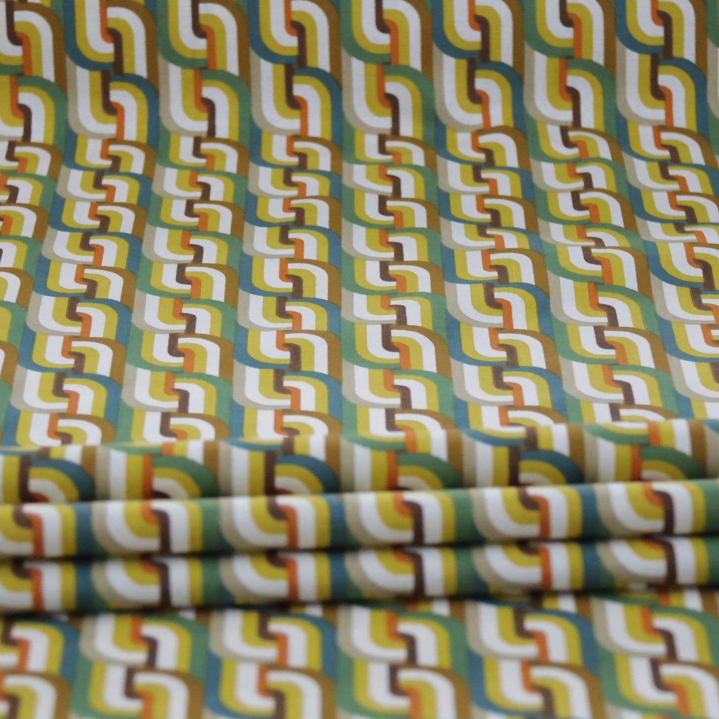 Coton rétro vert des années 70