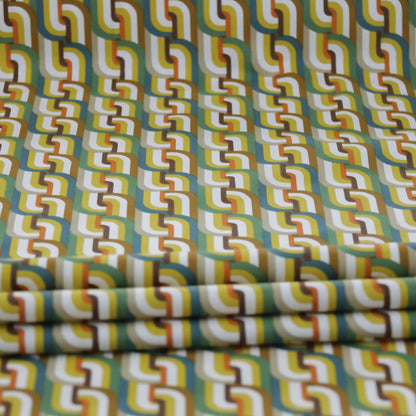 Coton rétro vert des années 70