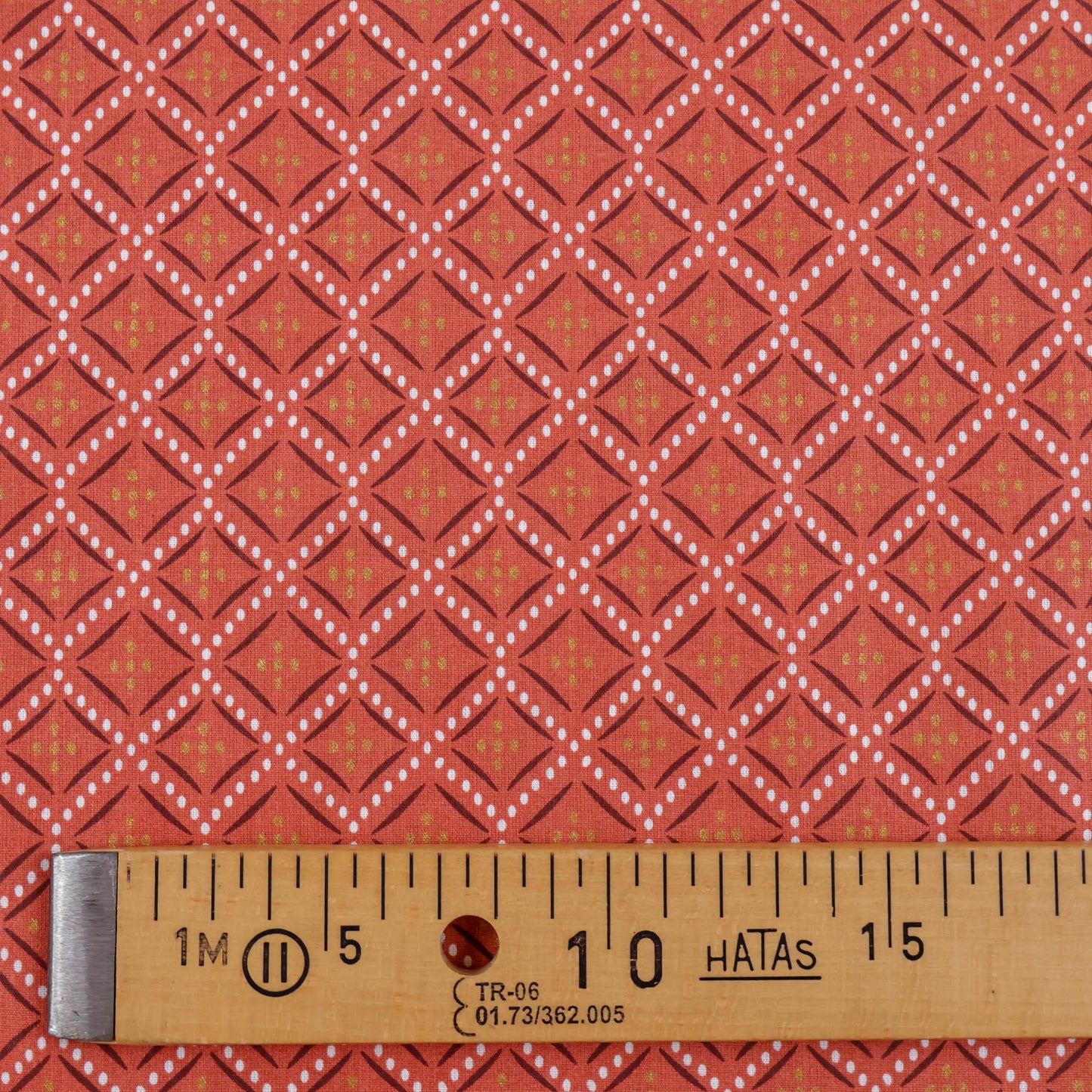 Coton losanges Terra Cotta
