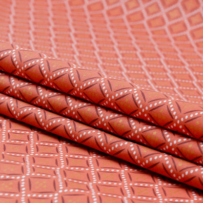 Coton losanges Terra Cotta