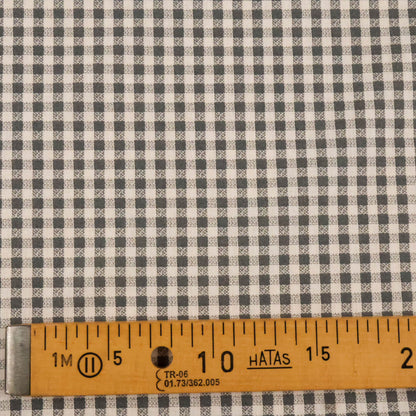 Coton Vichy gris