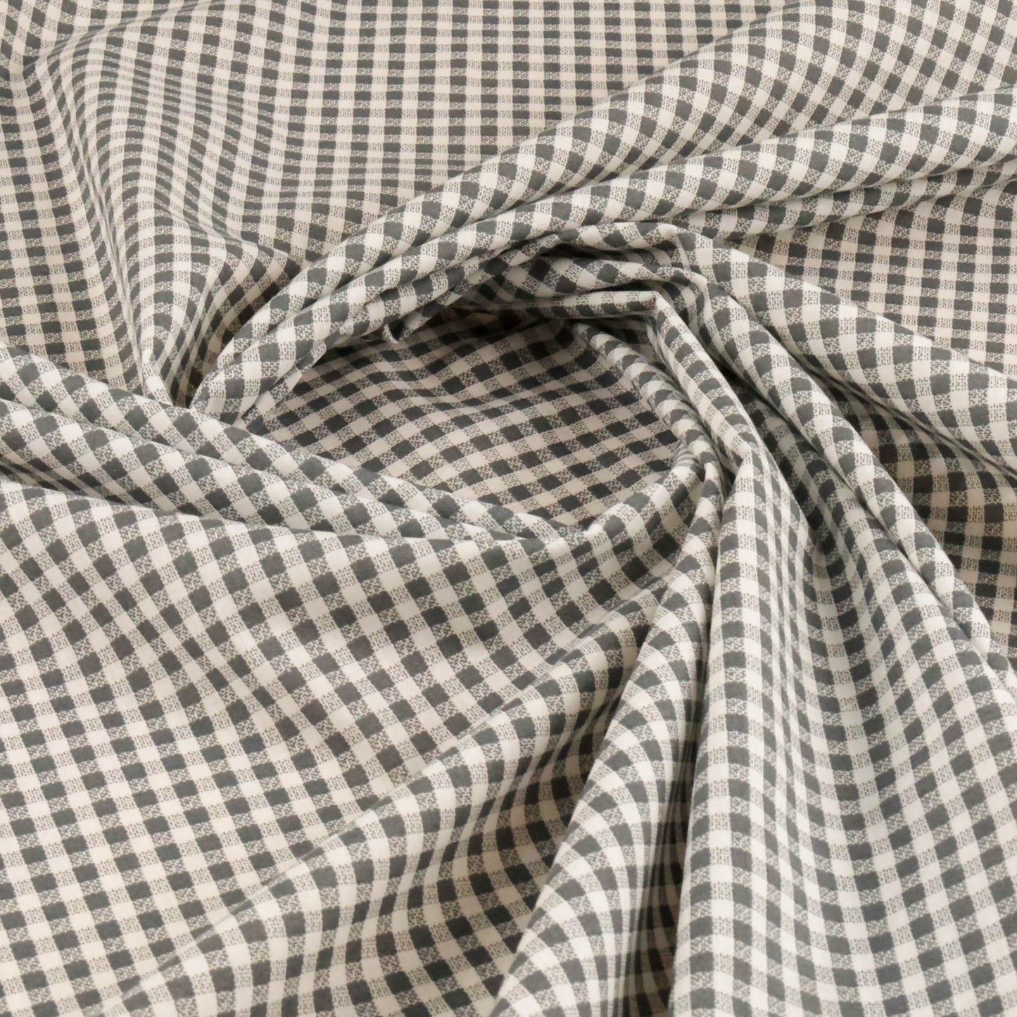 Coton Vichy gris