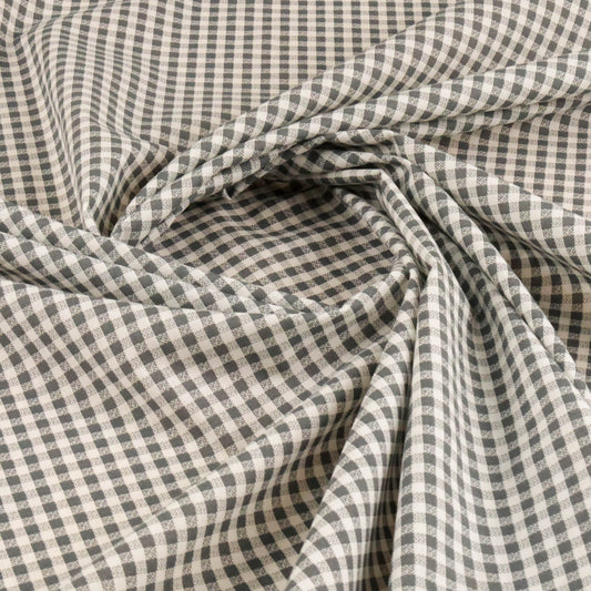 Coton Vichy gris
