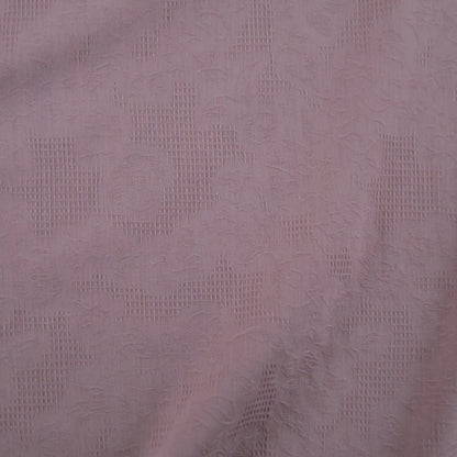 Popeline jacquard rose