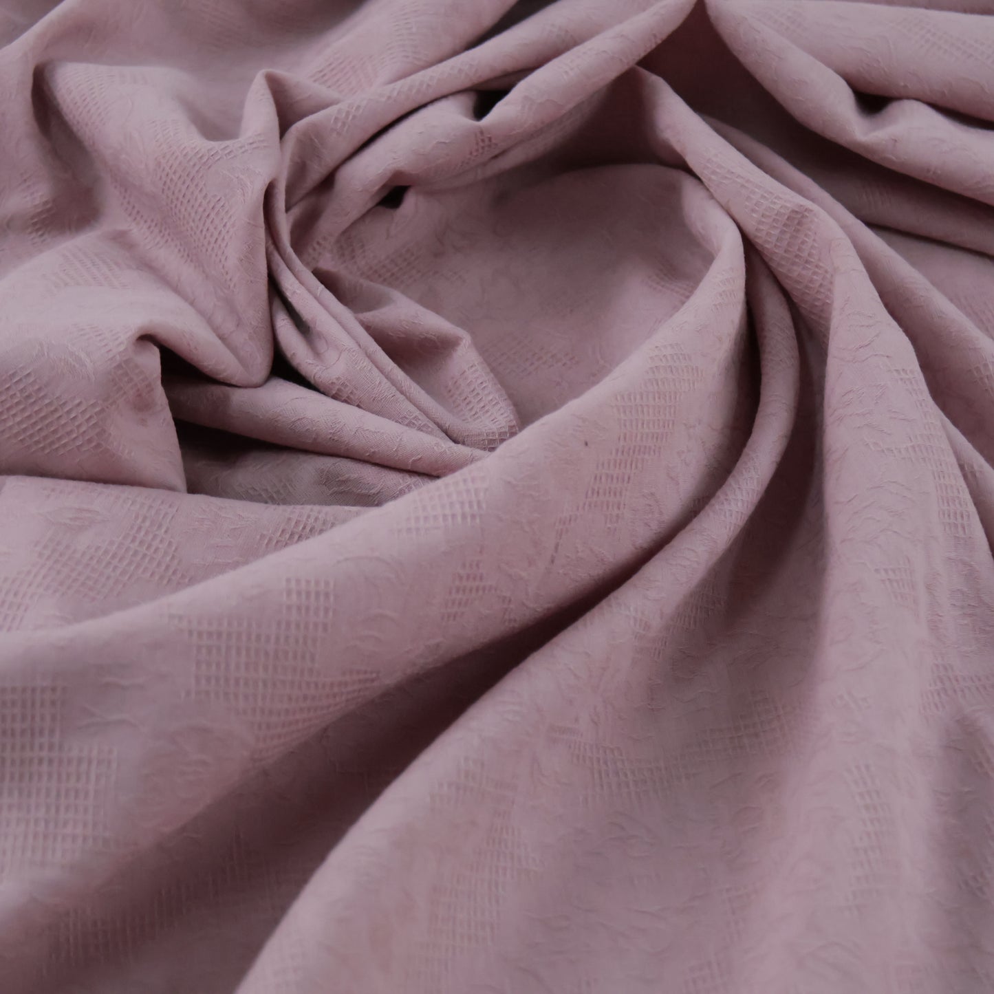 Popeline jacquard rose
