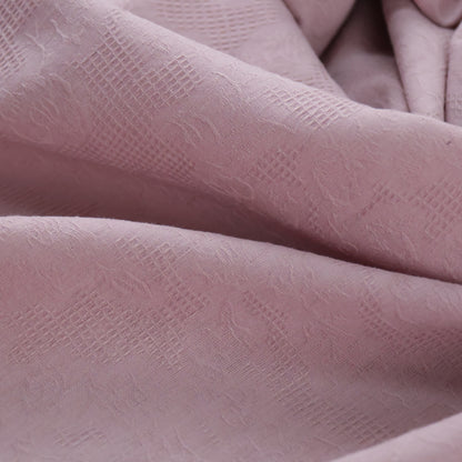 Popeline jacquard rose