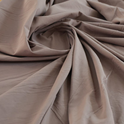 Jersey uni taupe foncé