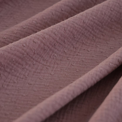 Double gaze plumetis vieux rose