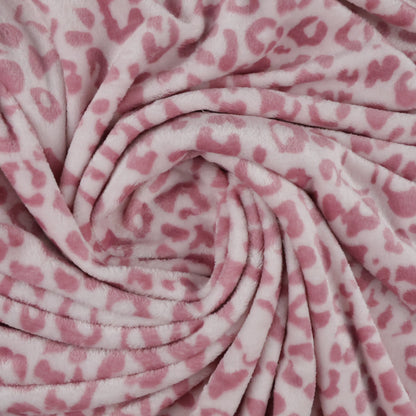 Polaire léopard rose
