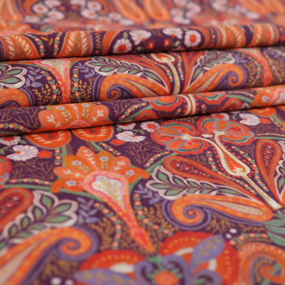 Velours milleraies cachemire et floral