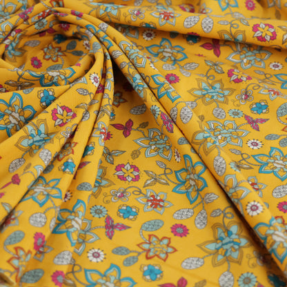 Velours milleraies floral rétro