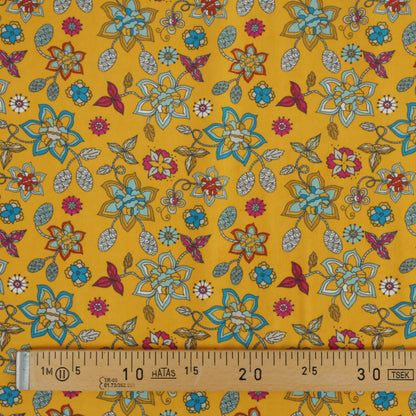Velours milleraies floral rétro