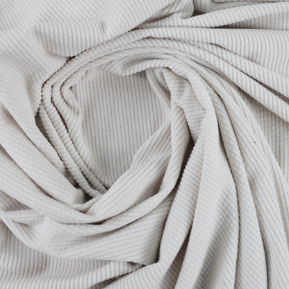 Velours côtelé blanc